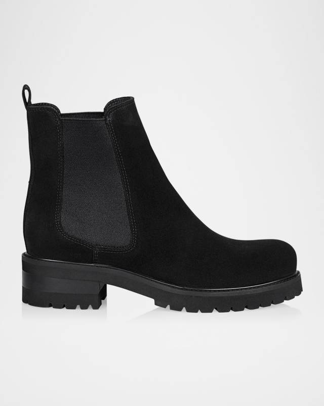 Cye Suede Chelsea Booties